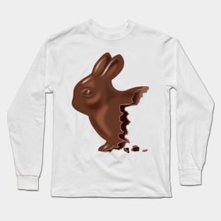 half eaten chocolate Easter bunny Long Sleeve T-Shirt